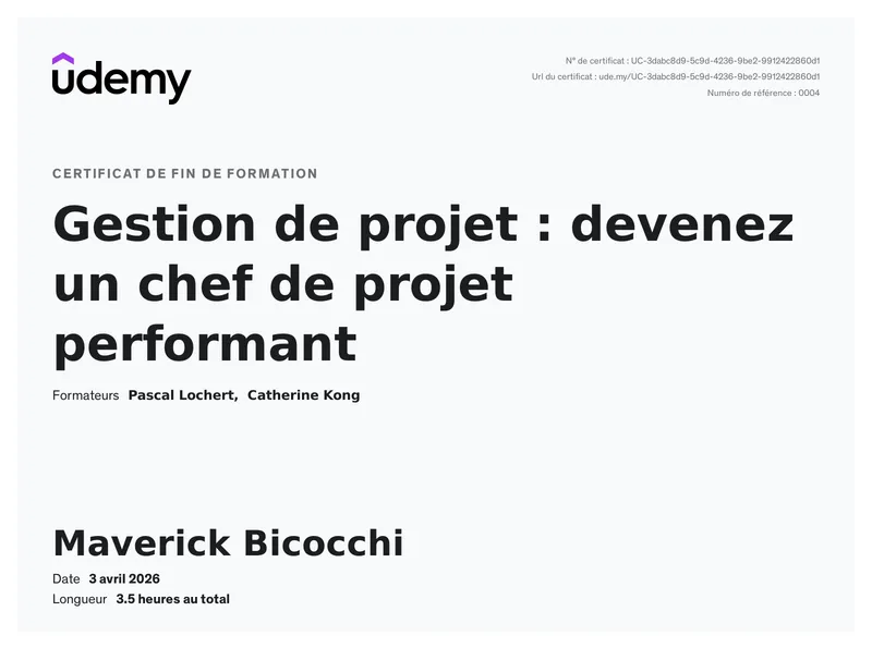 Certificat Gestion de projet : devenez un chef de projet performant